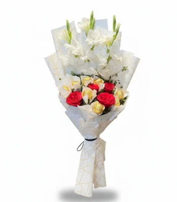 Imported Red Roses Ferrero Chocolate Bouquet