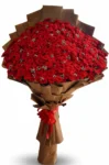 Large Red Roses Bouquet – Elegant Gift