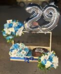 blue-white-flower-basket-bouquet-with-birthday-cake-numers-balloons