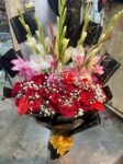 send-red-roses-gladiolus-bouquet-online