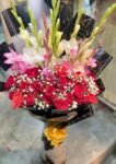send-red-roses-gladiolus-bouquet-online