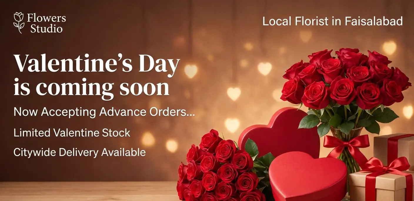 valentine's day flowers in faisalabad