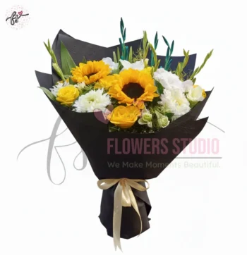 Sunny Delight Sunflower Bouquet Faisalabad – Fresh & Cheerful Flowers