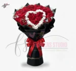 red-roses-circle-bouquet-heart-design-white-craze-flower-shop-faisalabad