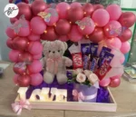 gift-combo-pink-metallic-balloons-flowers-basket-teddy-love-light-milky-malt-cake-faisalabad