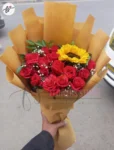 red-roses-babys-breath-sunflower-bouquet-faisalabad