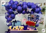 valentine-gift-combo-purple-balloons-flowers-basket-teddy-love-light-milky-malt-cake-faisalabad