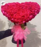valentines-heart-shaped-bouquet-pink-teddy-3-helium-balloons-faisalabad