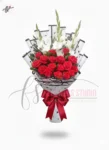 red-roses-white-gladiolus-bouquet-white-premium-wrapping-faisalabad