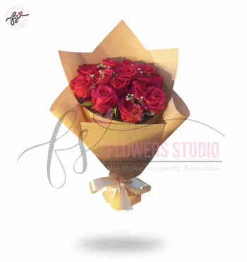 Romantic Red Roses Bouquet