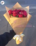 romantic-red-roses-bouquet-medium-size-yellow-wrapping-faisalabad