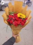 red-roses-babys-breath-sunflower-bouquet-faisalabad