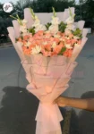 flowers-delivery-faisalabad-pink-roses-white-glads-bouquet