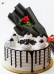 simple-surprise-combo-cake-with-single-rose-and-mini-bouquet