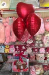 Acrylic Surprise Box with Cake, Balloons & Fairy Lights
