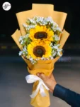 buy-sunflower-bouquet-faisalabad-small-statice-arrangement